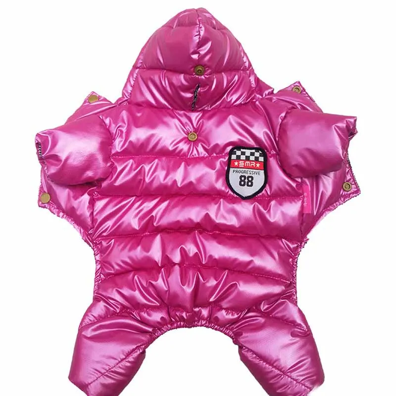 Winter Pet Dog Clothes For Small Dogs Waterproof Jacket Jumpsuit Thicken Warm Puppy Down Coat Overall Chihuahua Pug Clothing | Дом и сад
