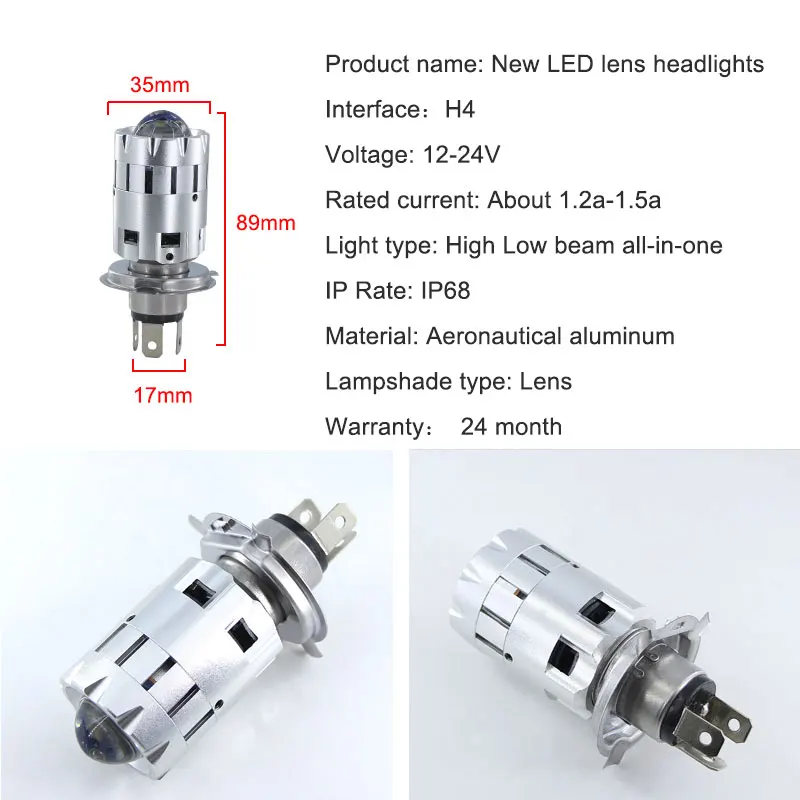 1 шт. H4 BA20D светодиодный светильник для мотоцикла 6000K 3000k желтый белый 4800LM 12V Новый