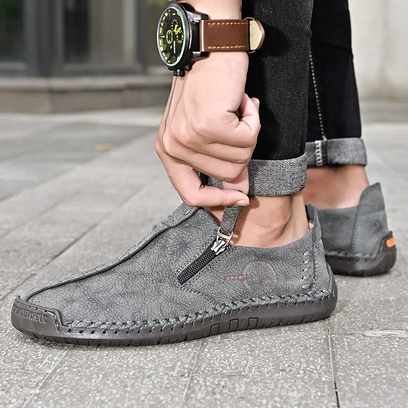 

Hot Sale Men Cow Suede Leather Men's Casual Breathable Men's Moccasins Outdoor Men's Driving Wedding FlatsLoafers Footwear