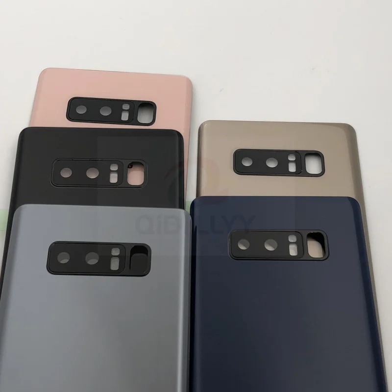 Для SAMSUNG Galaxy Note 8 N950 N950F Задняя стеклянная крышка батарейного отсека задняя дверь