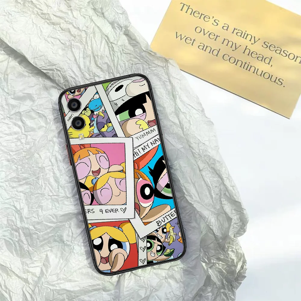 

Cartoon Powerpuffs Cute Girls Phone Case For HUAWEI Honor 6 7 8 A S 9 X Mate 10 20 30 i Lite Pro Y7 2019 black Bumper Tpu Cover