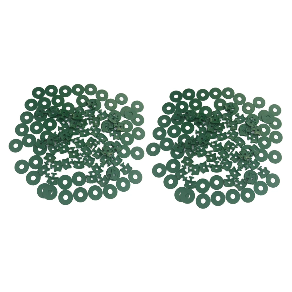 

50/100X GREENHOUSE CLIPS&WASHER FOR GREENHOUSE INSULATION BUBBLE NETTING SHADING