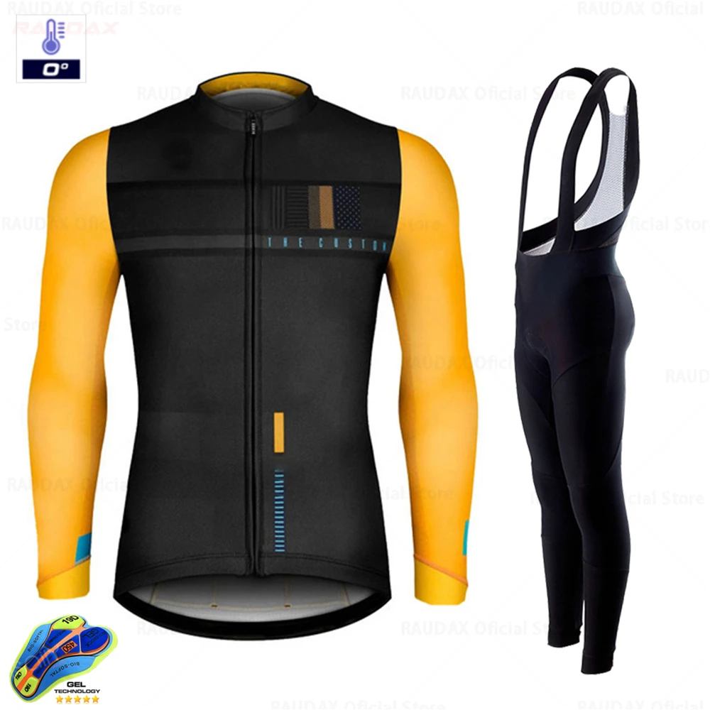 Велосипедная кофта 2020 Pro Team Raudax зимняя одежда для велоспорта MTB нагрудник штаны