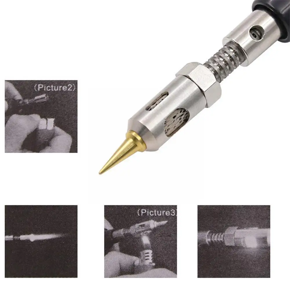 4 In 1 Portable Soldering Iron Kit 1300 Celsius Butane Gas Pen Cordless Blow Welding Torch Solder N5v7 | Инструменты