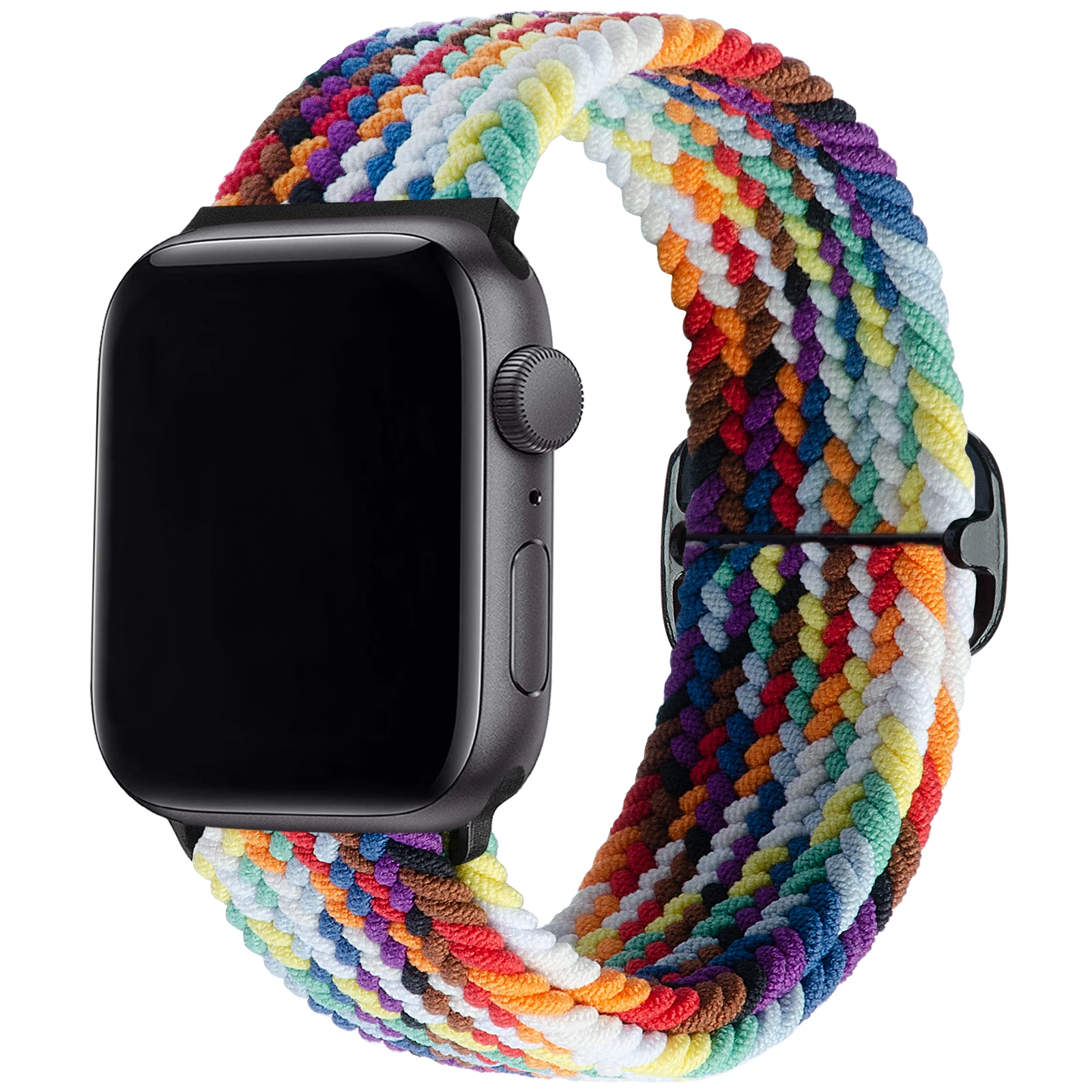 

Braided Solo Loop For Apple Watch band 45mm 41mm smartwatch Fabric Nylon Elastic Belt Bracelet iWatch series SE/7/6/5/4/3/2/1