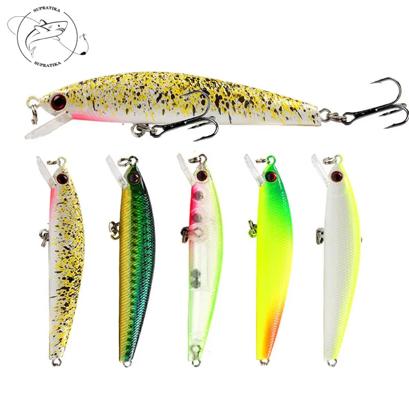 

5Pcs/set 8.5cm/7.5g Fishing Lures Bionic Minnow Hard Bait 3D Eyes 6# With Sharp Hook Artificial Baits Isca Pesca Fish Tackle