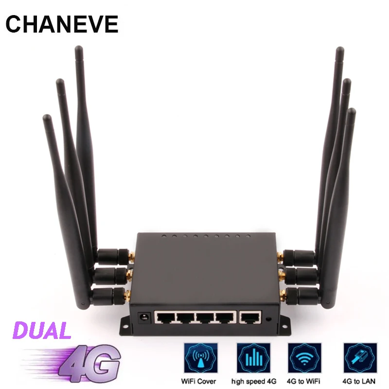 CHANEVE беспроводной маршрутизатор с двумя SIM картами 300 Мбит/с|Беспроводные роутеры|