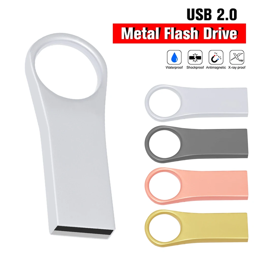 

Usb 2.0 pendrive 128GB 64GB 32GB 16GB 8G Pen drive flash drive USB2.0 flash drives golden sliver USB Memory U disk memoria Stick