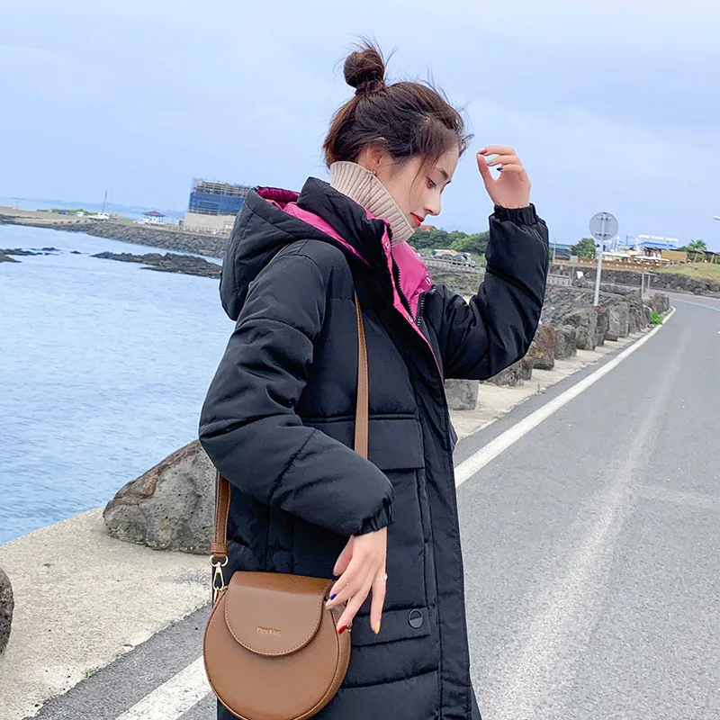 Горячая Распродажа пуховая парка новинка 2019 зимнее длинное женское Свободное