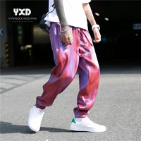 men clothing mens summer thin streetwear casual pants jogger man seven colored reflective sport pants male harajuku sweatpants