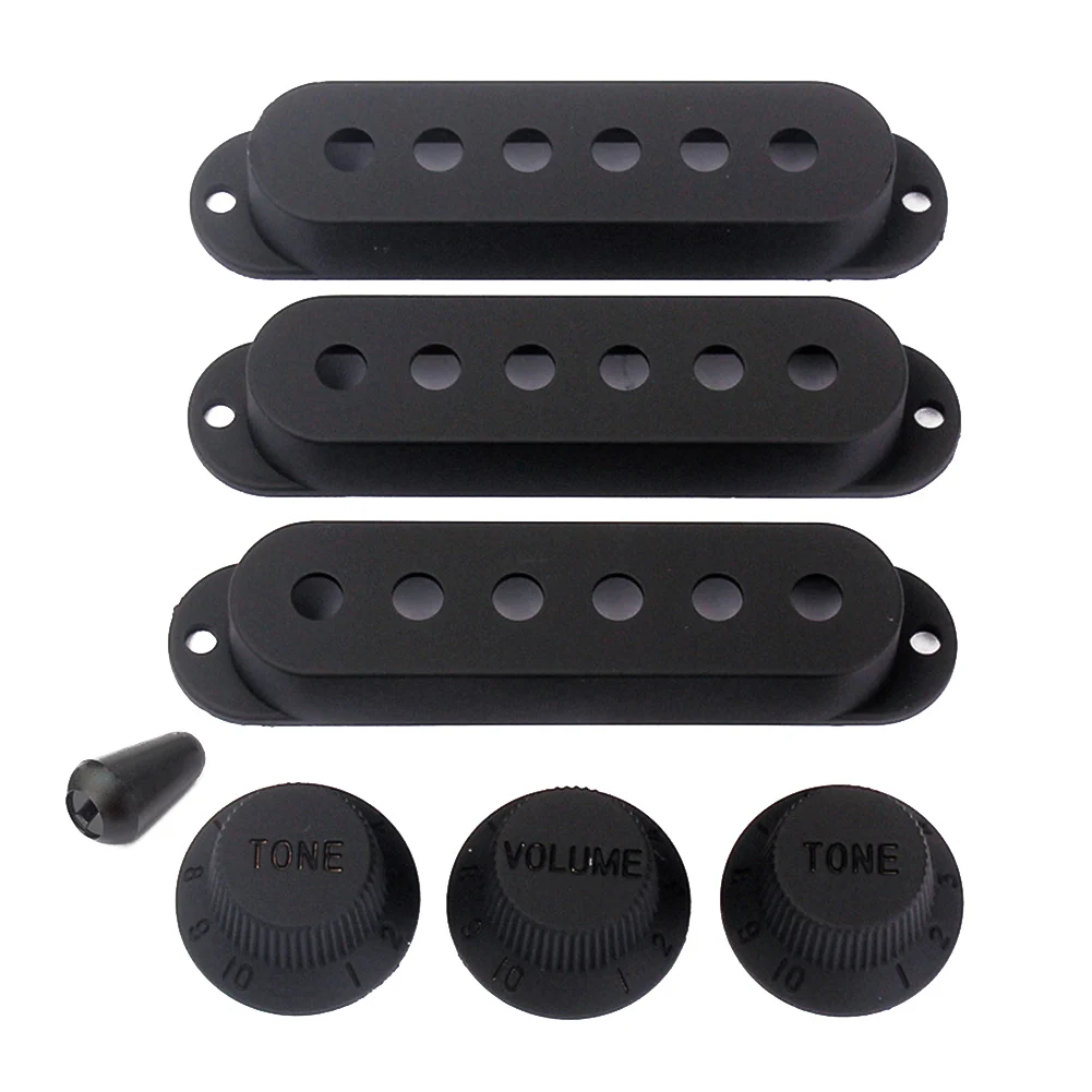 

Newly Guitar Pickup Covers Volume Tone Knobs Switch Tip Parts Set Guitar Accessories