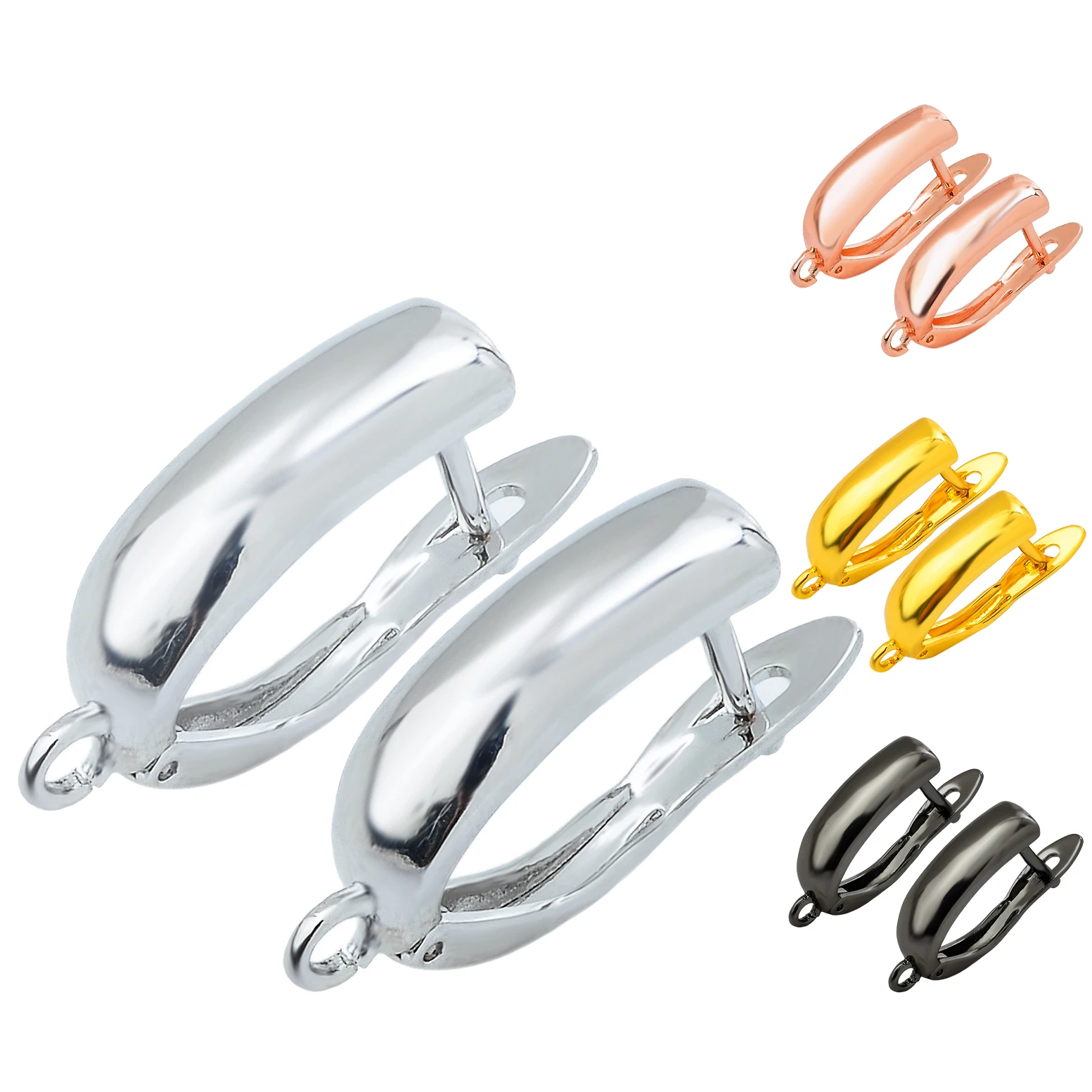 

Peixin New DIY handmade earrings hook simple glossy design women tassel crystal earrings accessories kpop earrings findings