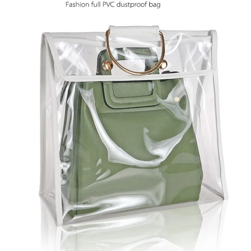 Прозрачная роскошная сумка из ПВХ пылезащитный чехол для хранения|Чехлы одежды| |