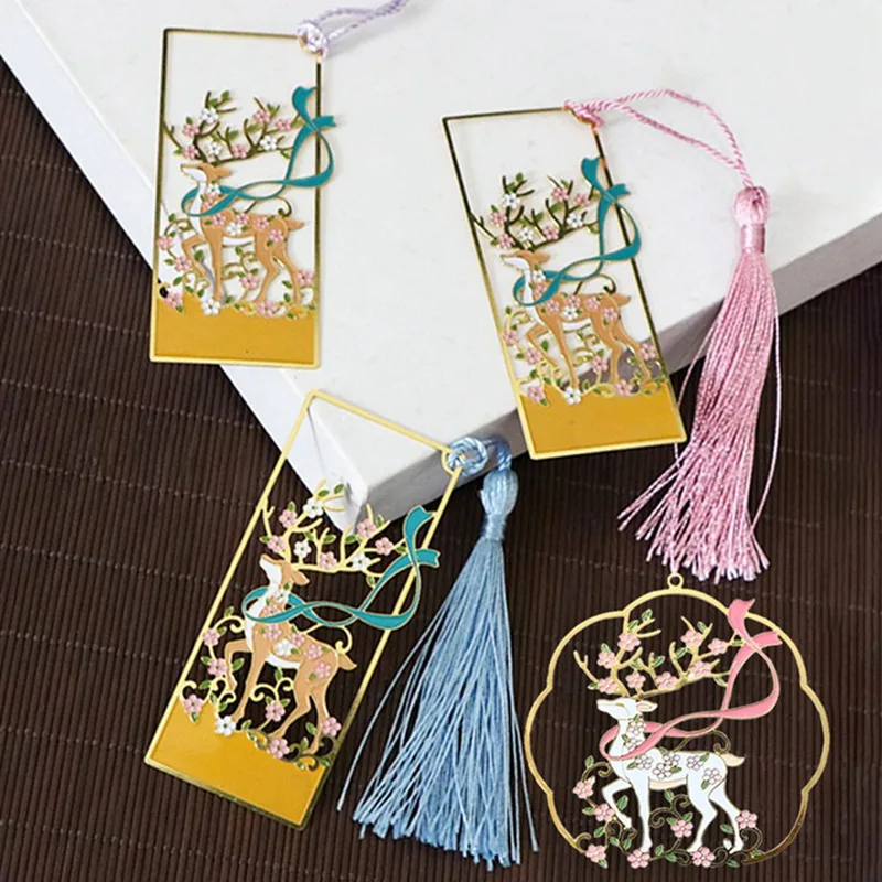 Металлическая закладка для книги Китайский Стиль Цвет латунь обувь в стиле ретро