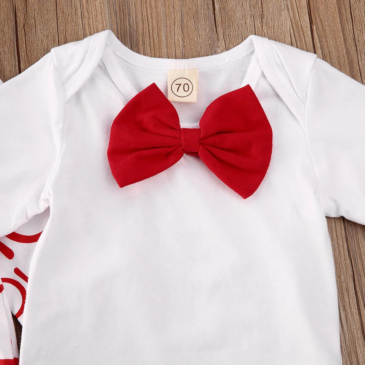 2020 Baby Clothing New Product Red LOVE Letter Print Long Sleeve Harisuit Valentine's Day Bodysuit Newborn Kids Boy Gentleman Cl |