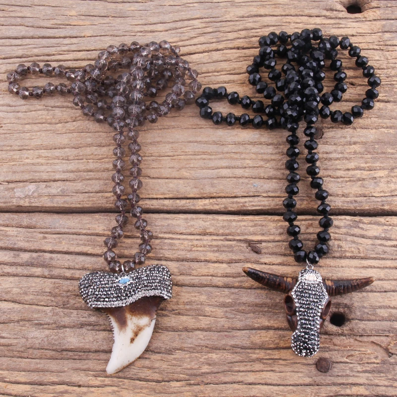 Бесплатная доставка модные длинные хрустальные ожерелья со стеклянным узелком