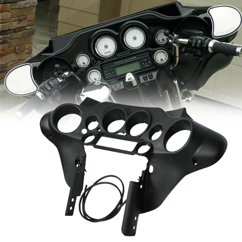 Черная крышка спидометра для мотоцикла внутренняя обтекатель Harley Touring Road Electra Street