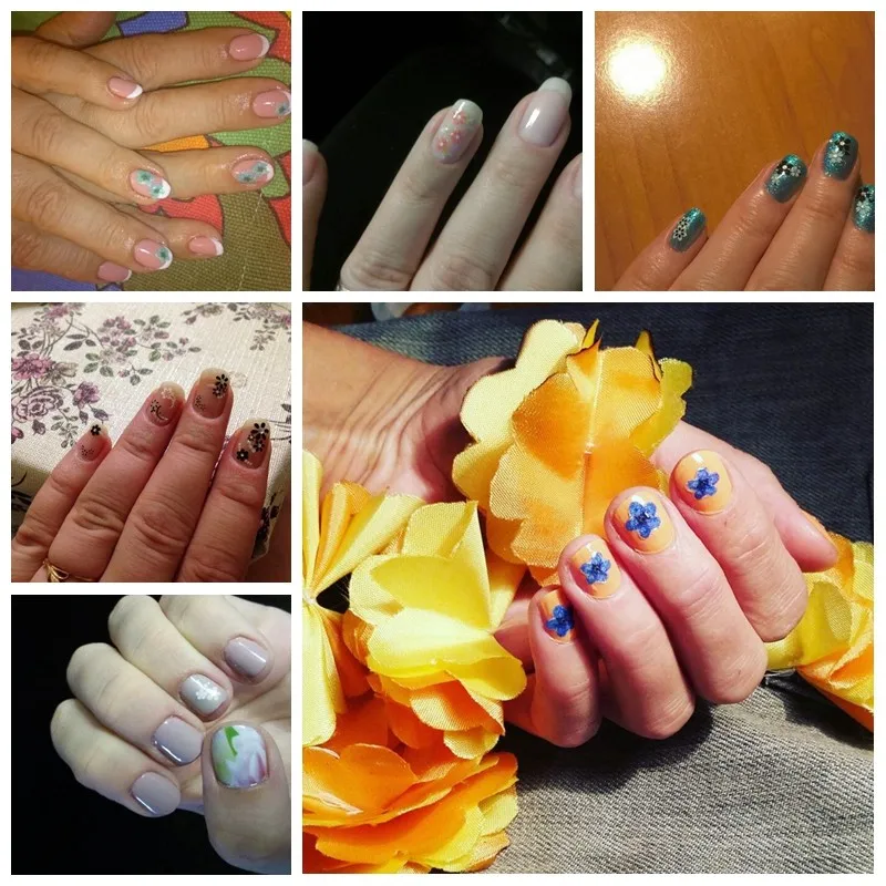 Наклейки для ногтей 3D 10 разных листов набор маникюра и педикюра украшение