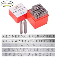 936 pcs letter number metal stamp set alphabet a z number 0 9 and symbol iron uppercase stamps punch press tool for diy
