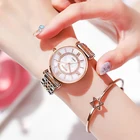 Часы ведущей марки роскошные серебряные из нержавеющей стали брендовые кварцевые часы с браслетом женские деловые часы женские простые наручные часы