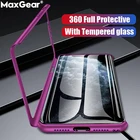 Защитное стекло + 360 Полное покрытие для Samsung Galaxy A50 A52 A31 M31 A72 A12 A32 A51 A71 A70 S20 FE S21 Plus, противоударный чехол-бампер