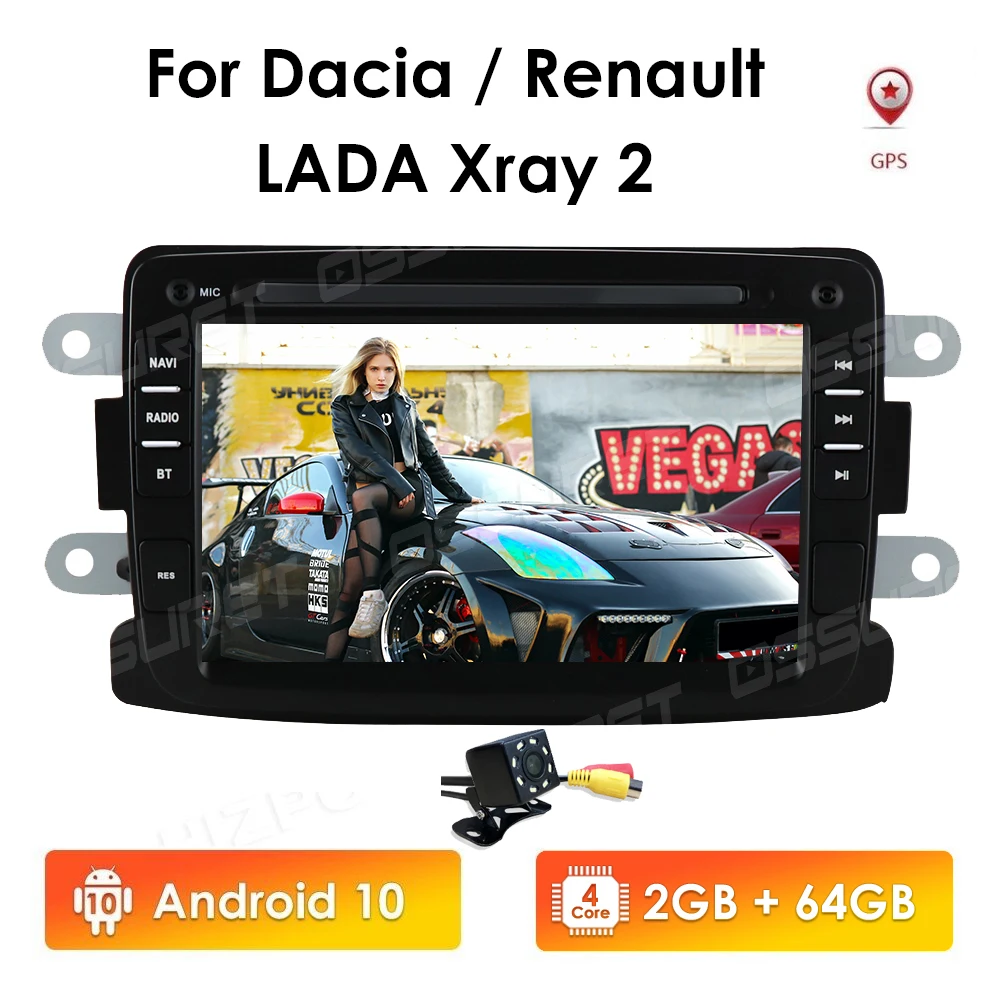 Автомагнитола 2 DIN 4G Android автомобильный мультимедийный видеоплеер для Renault Duster Dacia