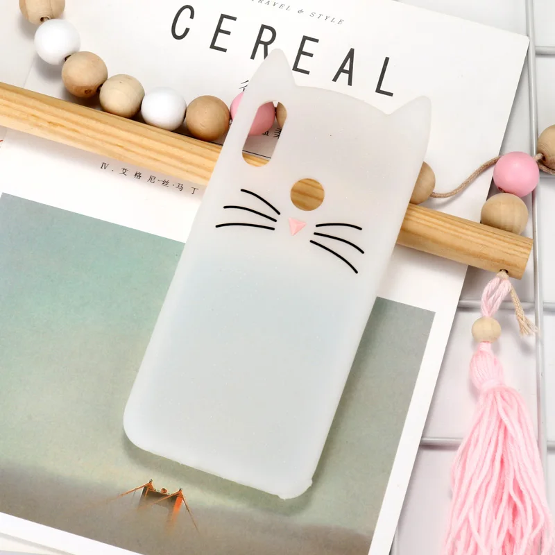Чехол с милой бородой котом для Xiao mi Red mi Note 7 6 Pro 5A Prime чехол Red mi 6A 5A S2 Y2 чехол Xio mi Pocophone F1 mi 8 9 SE Lite чехол s - Цвет: White Case