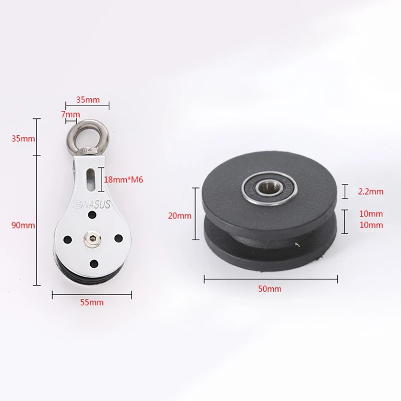 Аксессуары для вытягивания высоты беззвучный шкив оборудование фитнеса