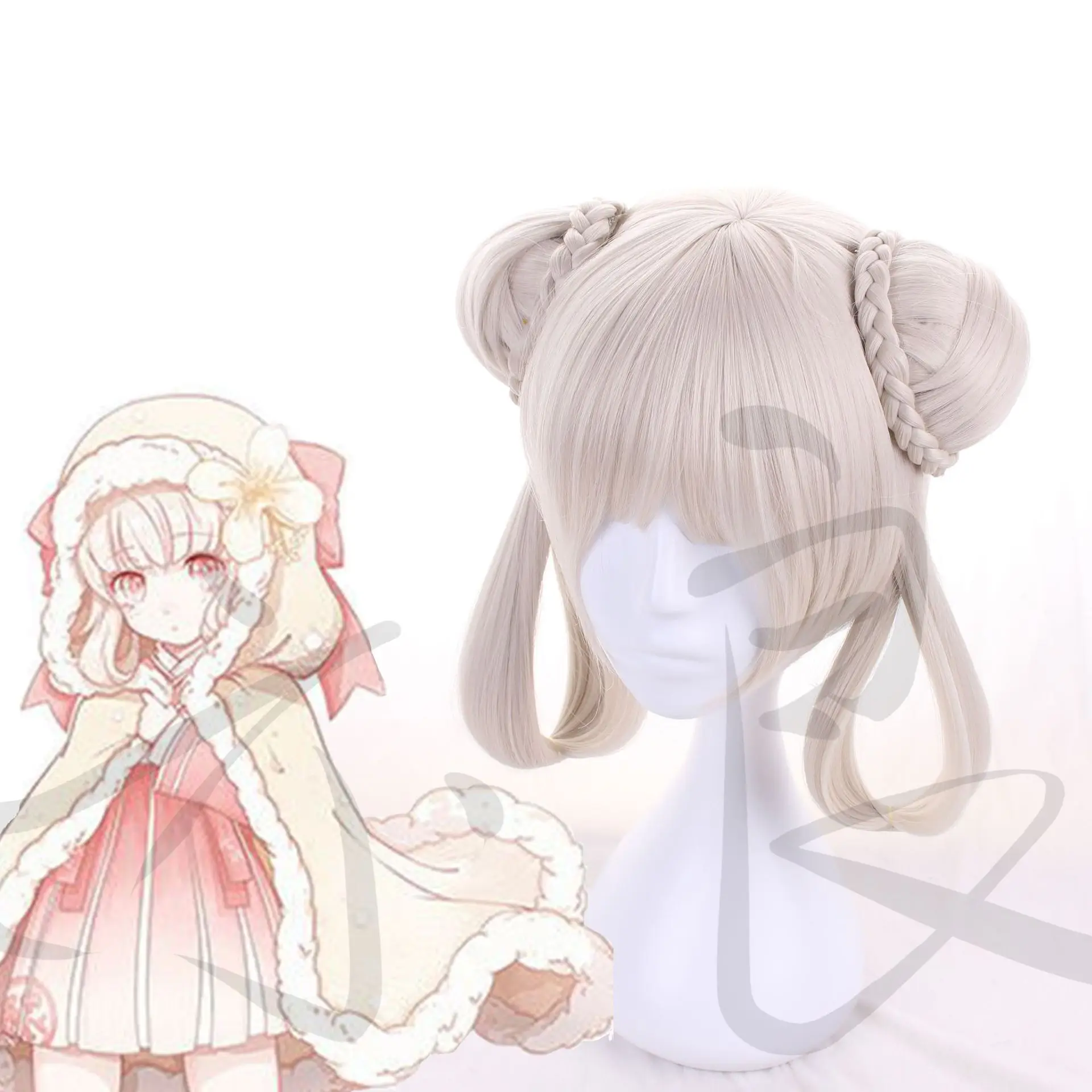 

Cosplay false hair wine wine steamed bun milk cherry Cosplay wig