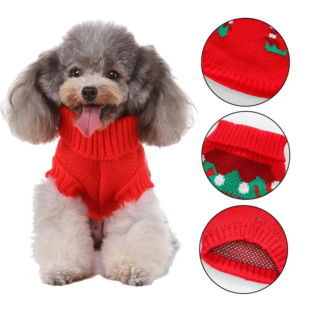 Рождественский клоун 3 размера свитер для питомцев милый стиль Свитера собак