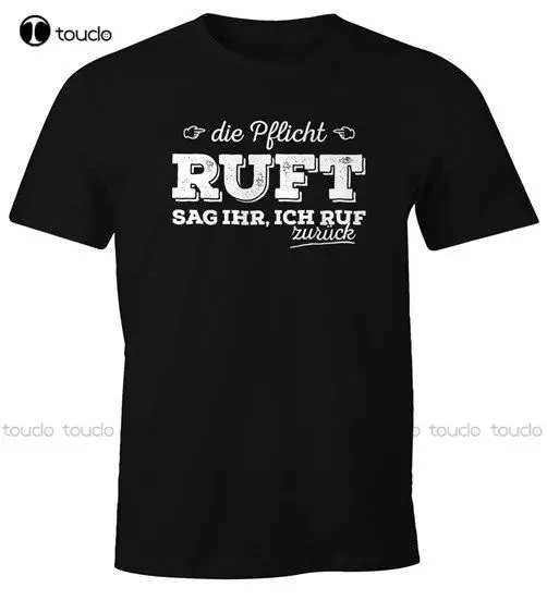 

Летняя повседневная мужская футболка хорошего качества Футболка Die pfliзаписи Ruft Sag Ihr Ich Ф зурук Веселая Футболка модная забавная Новинка