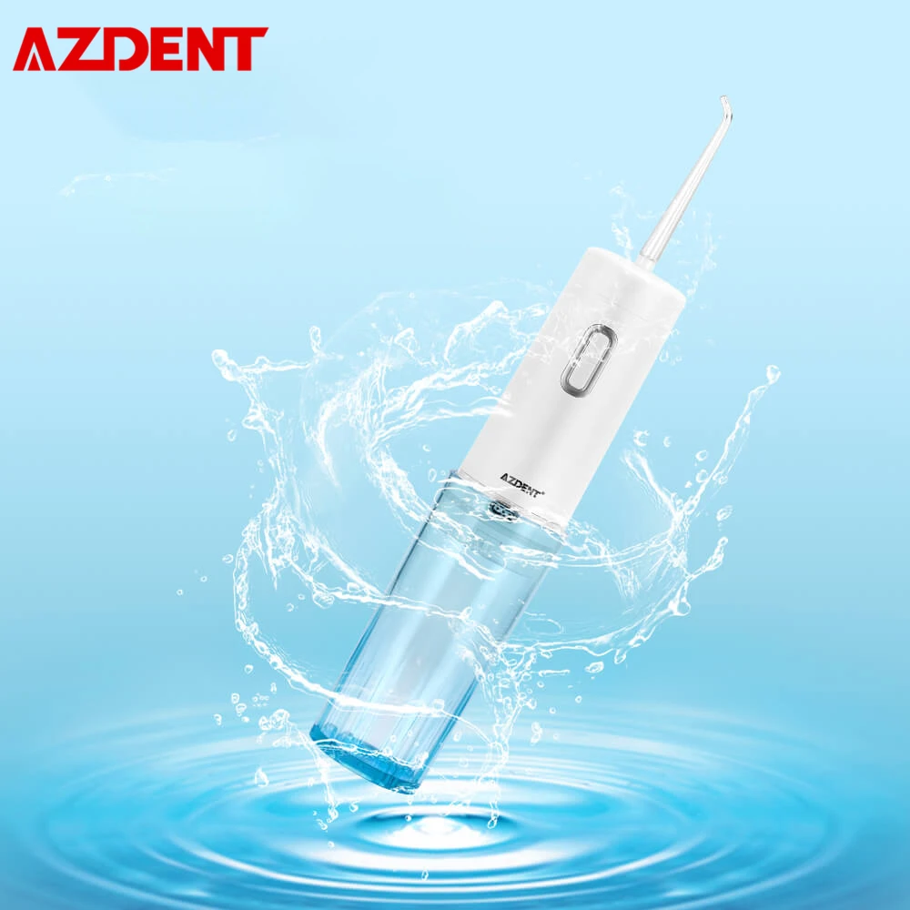 AZDENT Orrigator водный зубной Флоссер USB Перезаряжаемый очиститель полости рта портативный ручной работы на батарейках 6 типов