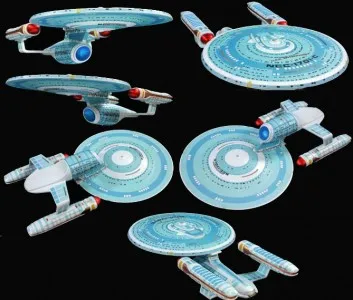 

Звездный путь Enterprise NCC 1701-C космический корабль Изысканная модель космического космоса 3D бумажная модель Сделай Сам детское образование игр...