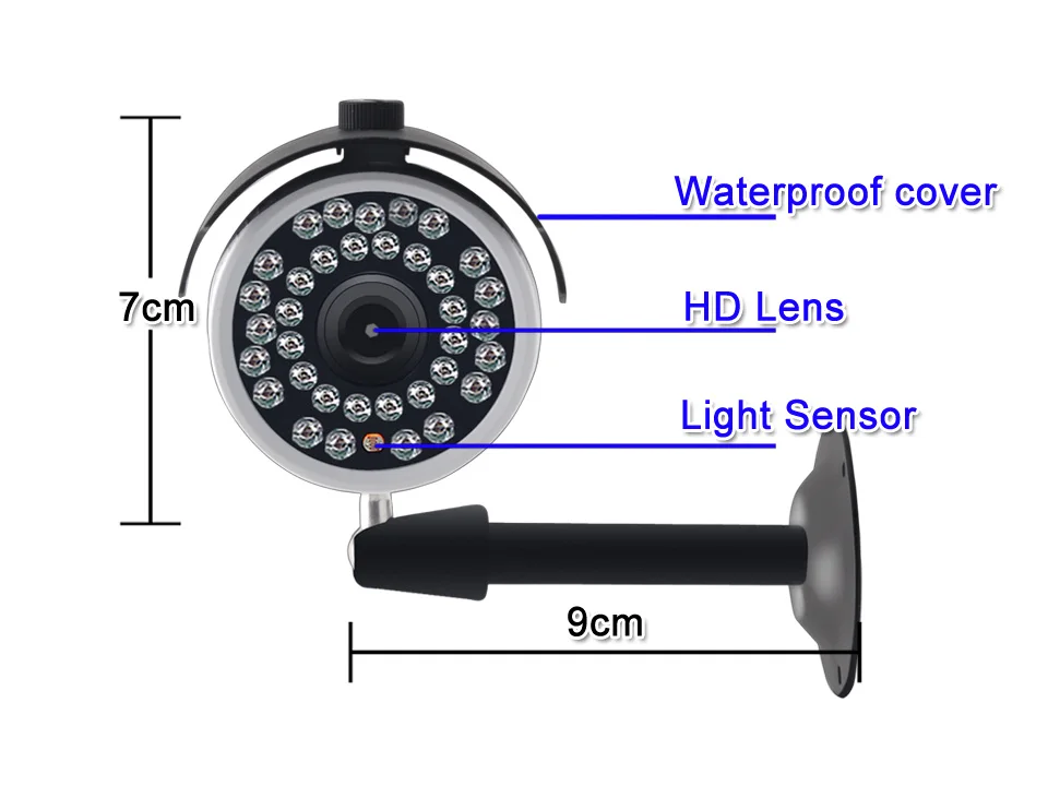 1080p cctv безопасности IP камера беспроводной HD wifi ir 2MP Крытый Открытый p2p наблюдение ONVIF улица 720P cam пуля yoosee