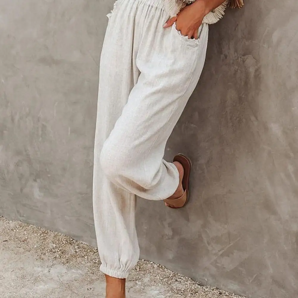 

Casual Woman Pants Solid Color Wide Leg Pants Women Yoga Pants Trousers for Fitness Sports Hip Hop Baggy Pants Pantalon Femme