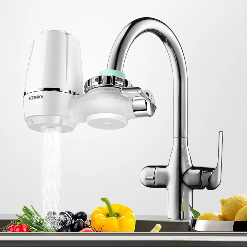 

Tap Water Purifier Clean Kitchen Faucet Washable Ceramic Percolator Water Filter Filtro Rust Bacteria Removal Replacement Filter