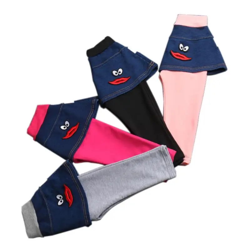 Новинка 2020 года Брюки-карандаш для маленьких девочек Детские весенне-осенние