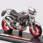 Маленькая модель велосипеда Maisto для детей масштаб 118 Ducati Monster S4, модель мотоцикла с литыми деталями и игрушечным автомобилем, подарок, хобби-Экипировка