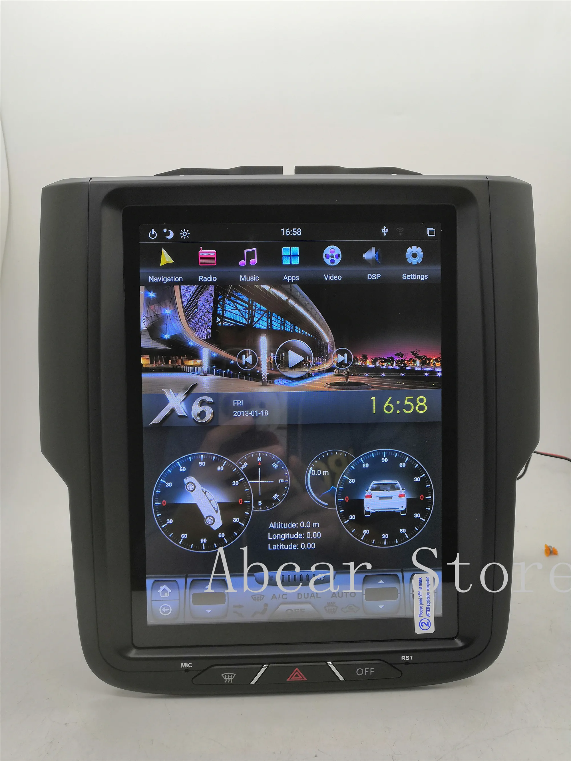 10 4 ''Tesla style Android 9 0 автомобильный dvd-плеер GPS-навигация для Dodge RAM 1500 2014-2018 стерео