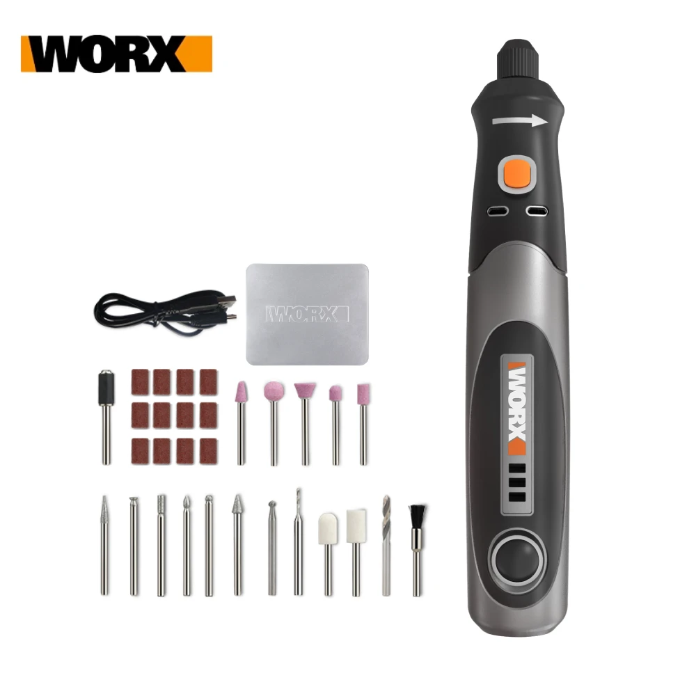 Вращающийся инструмент Worx WX750 беспроводной мини аппарат для гравировки шлифовки