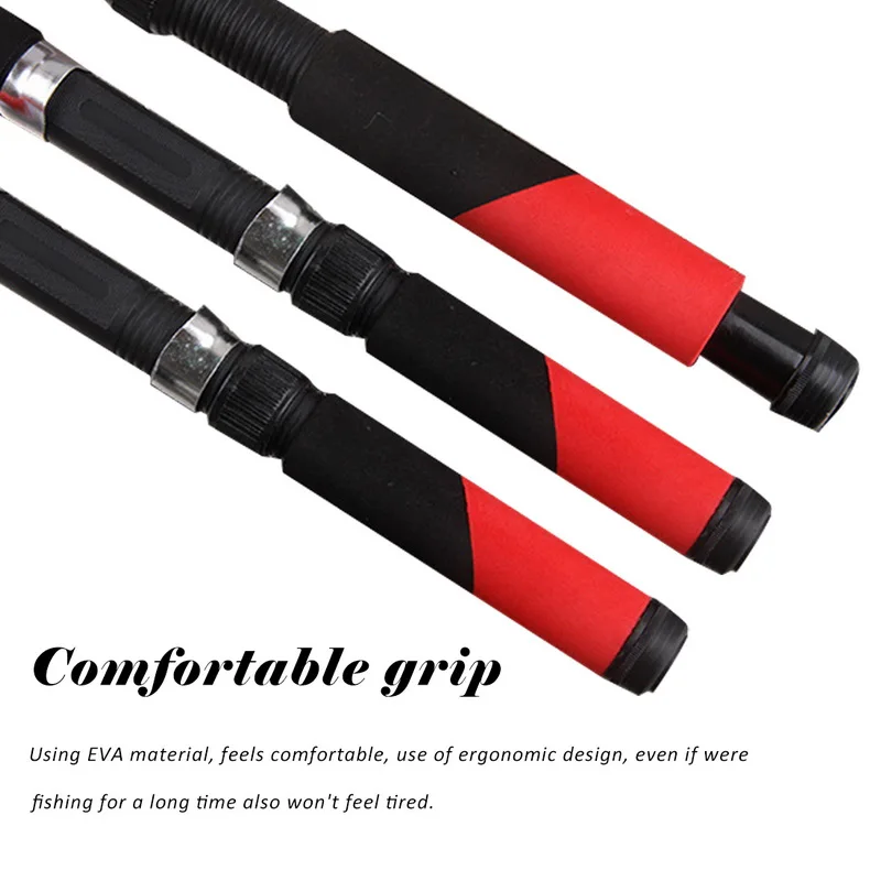 Новая портативная телескопическая рыболовная удочка из стекловолокна для