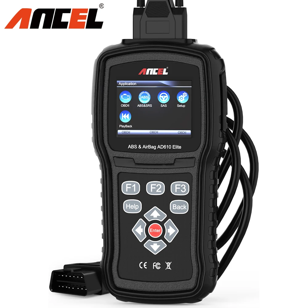 Автомобильный диагностический сканер Ancel AD610 Elite многоязычный OBD2 для сброса