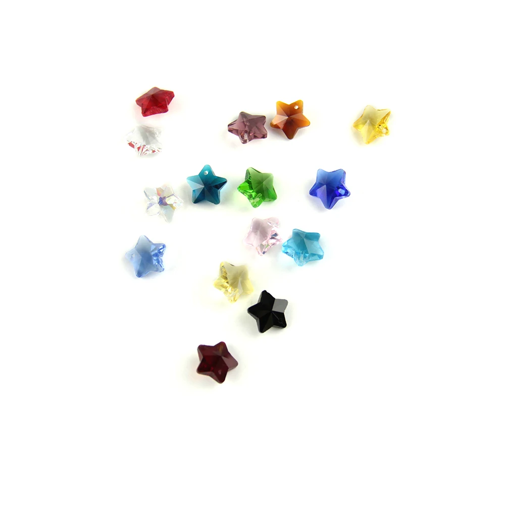 Все цвета 100 шт 14 мм K9 стеклянные бусины для нитей гирлянды DIY Кристалл Пять