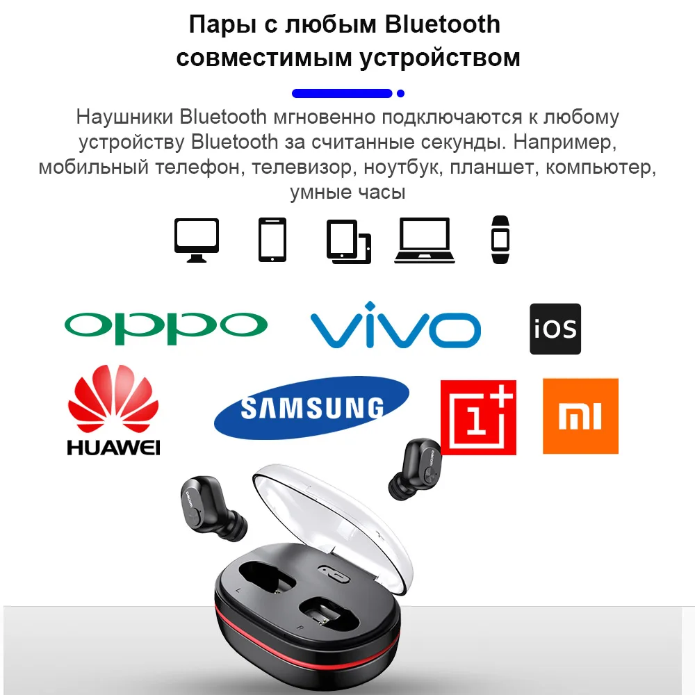 Dacom K6H Pro беспроводные наушники TWS, настоящие беспроводные наушники, наушники для телефона, Bluetooth наушники 5,0, мини гарнитура PK i12 i10 TWS