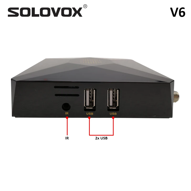 SOLOVOX V6 10 шт. Мини HD DVB S2 Ali3511 спутниковый ТВ приемник Поддержка M3U MARSX декодер Xtream USB