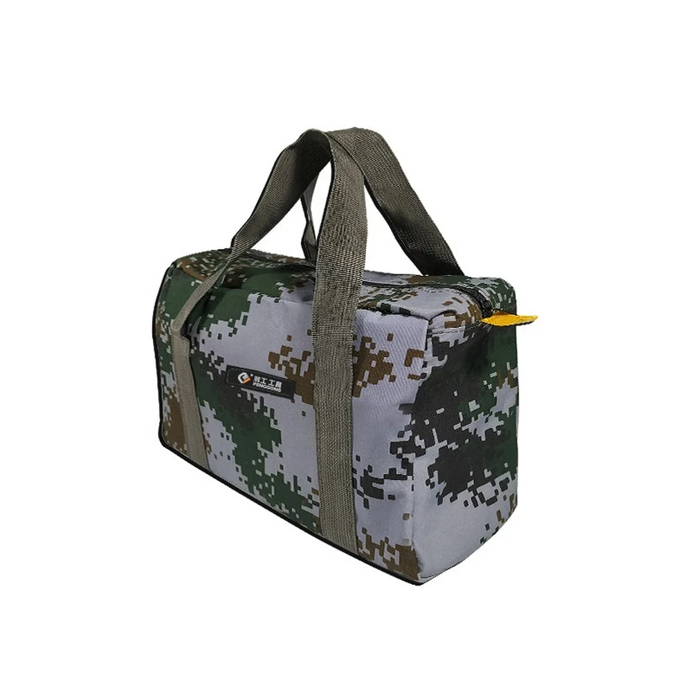 

Multi-Function Tool Bag Waterproof Camouflage Bag Portable Handle Canvas Electrician Anti-Fall Storage Bag 12/14/15/18/ 20Inch