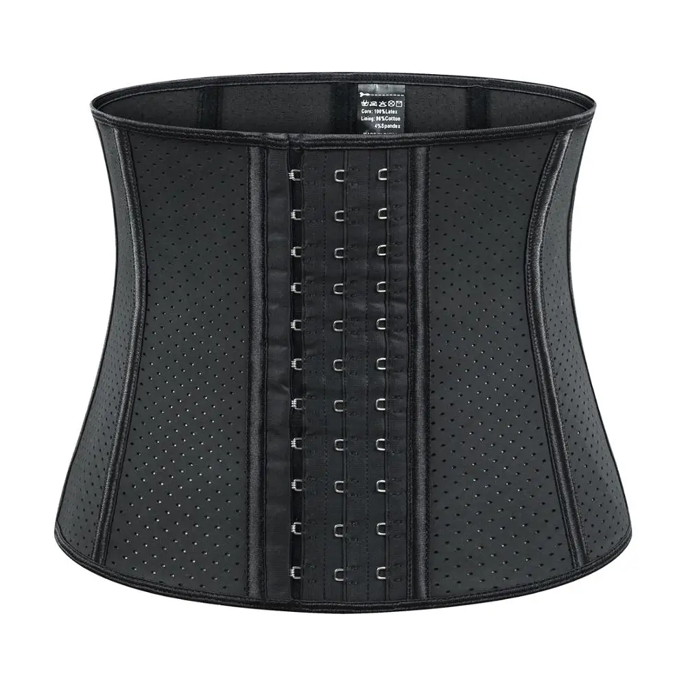 Hollow Out Beige Waist Trainer Body Shaper Women Corset XXS-3XL Latex Girdle Tummy Control Shape Wear Slimming Underwear Korsett | Женская