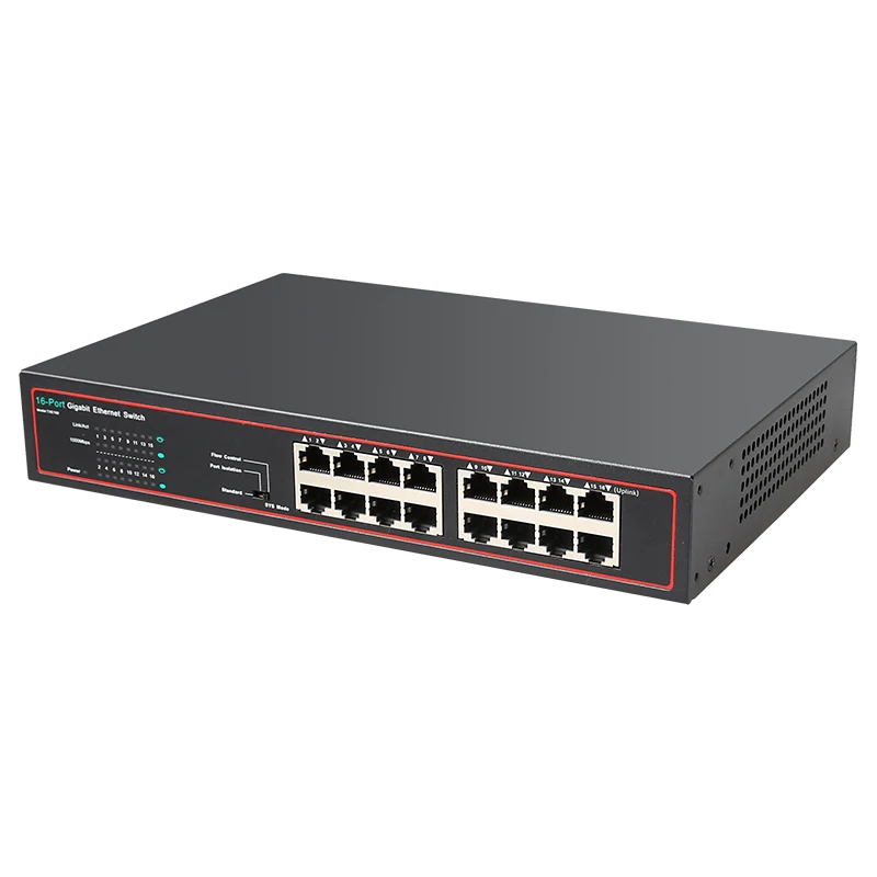 16 портов RJ45 Gigabit Ethernet коммутатор lan ethernet для ip камеры AP беспроводной|Сетевые