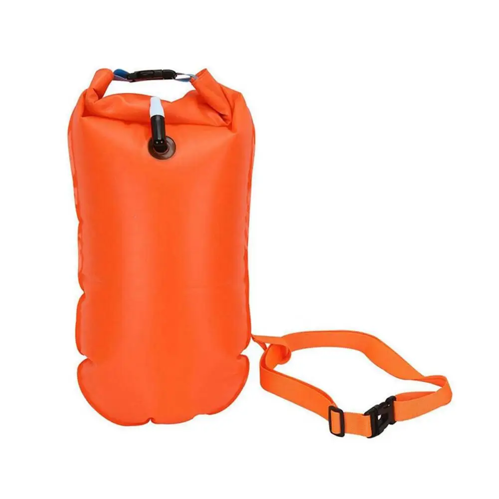 

Swim Buoy Safety Air Dry Tow Bag Float Folding Inflatable Drift Bag Swimming AIDS Safe Buoy