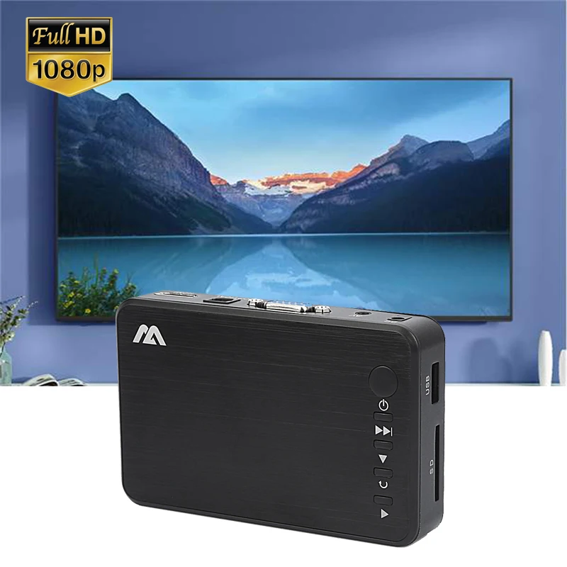 HDD мультимедиа плеер Автозапуск Мини Full HD 1080P USB внешний медиаплеер для SD U диск Media